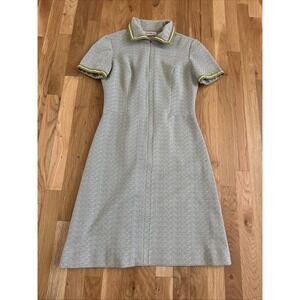 Vintage Kay Windsor Dress 60s 70s Yellow Belted Women's Photos For‎ Measurements